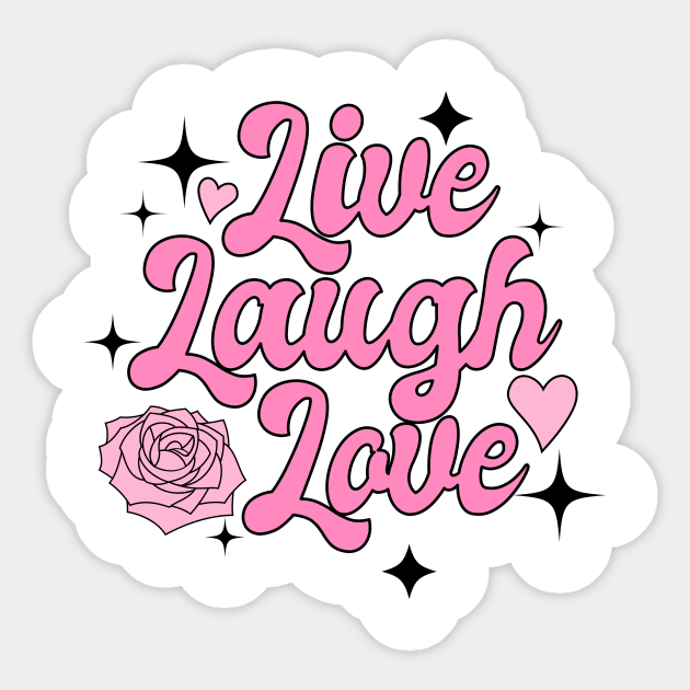 Live Laugh Love Sticker by Raphaello Studio